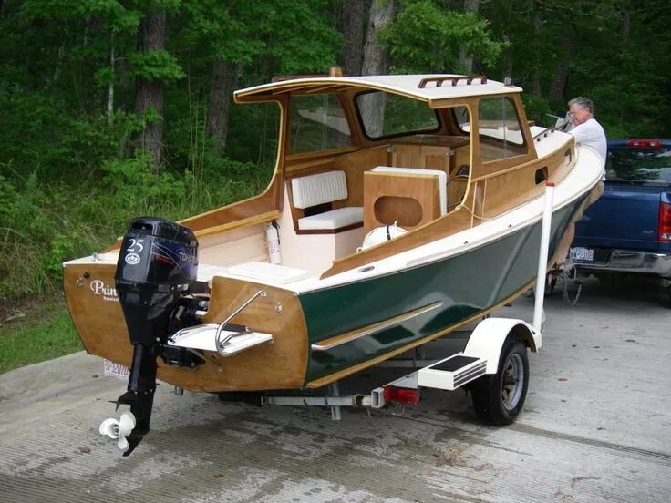 Катер самоделка Outer Banks 20 - Google Foto Wood boat plans, Boat building plans, Wood boat bui