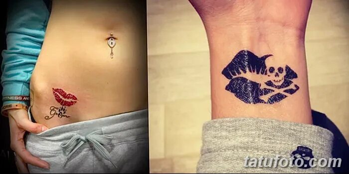 Катина тату фото фото тату поцелуй от 21.02.2018 № 080 - tattoo kiss - tatufoto.com - tatufoto.co