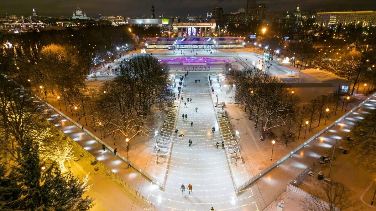 Каток горького фото Новогодние катки Москвы, Санкт-Петербурга и Казани Гид по России Путешествия Дзе