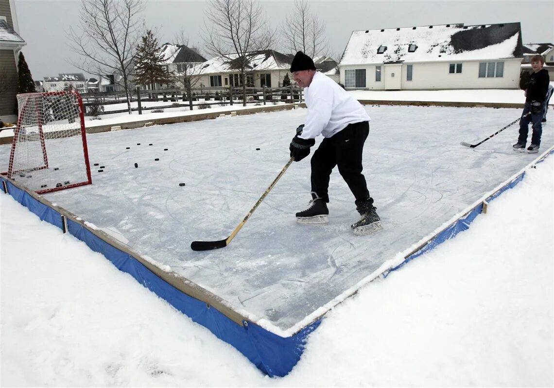 Каток на даче своими руками Backyard rinks not big business The Blade