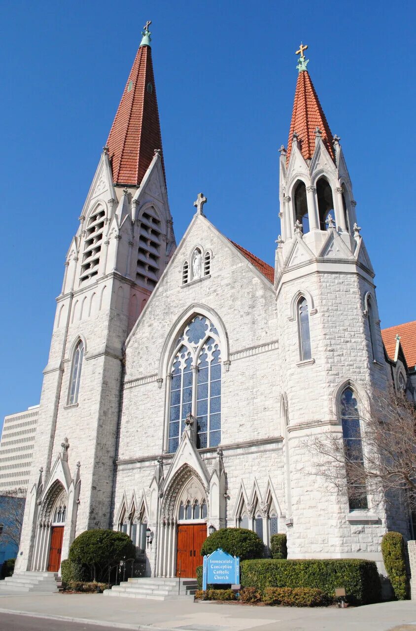 Католическая церковь фото Фото: Immaculate Conception Catholic Church, католический храм, Соединённые Штат