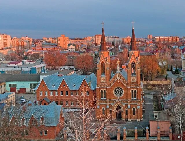 Католическая церковь кирпичная ул 4 орел фото Church of the Exaltation of the Holy Cross, Tambov - Wikipedia