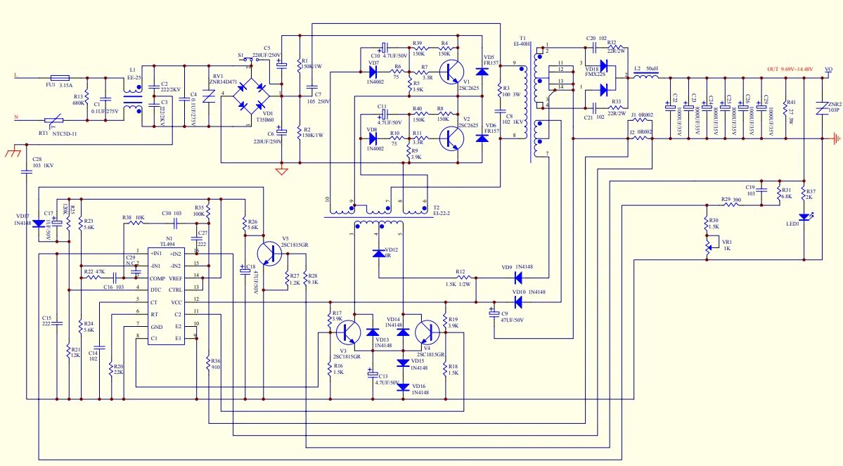 Катунь 510 схема принципиальная электрическая Бережок-V, V1 - цифровые ЗУ для 12 и 6В свинцовых АКБ - Страница 12