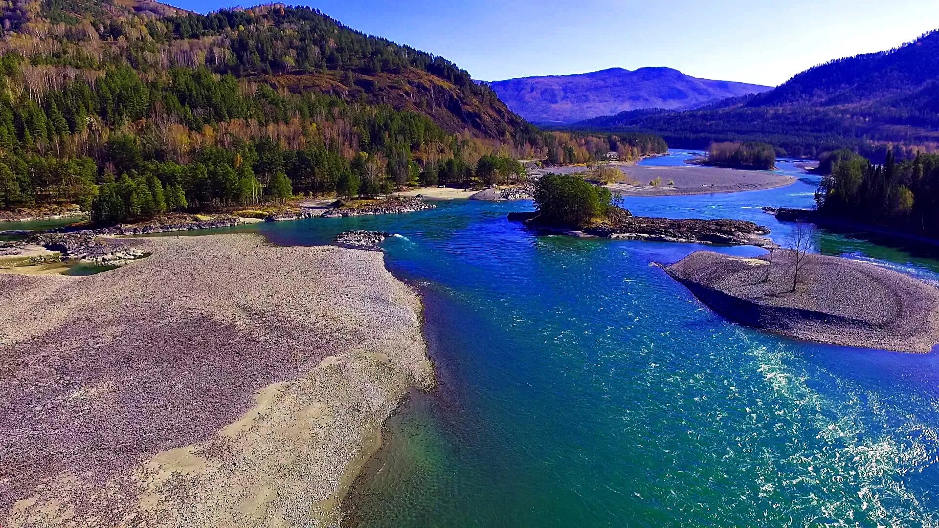 Катунь алтайский край фото Бирюзовая река Катунь на Алтае в осенних красках. - DRIVE2