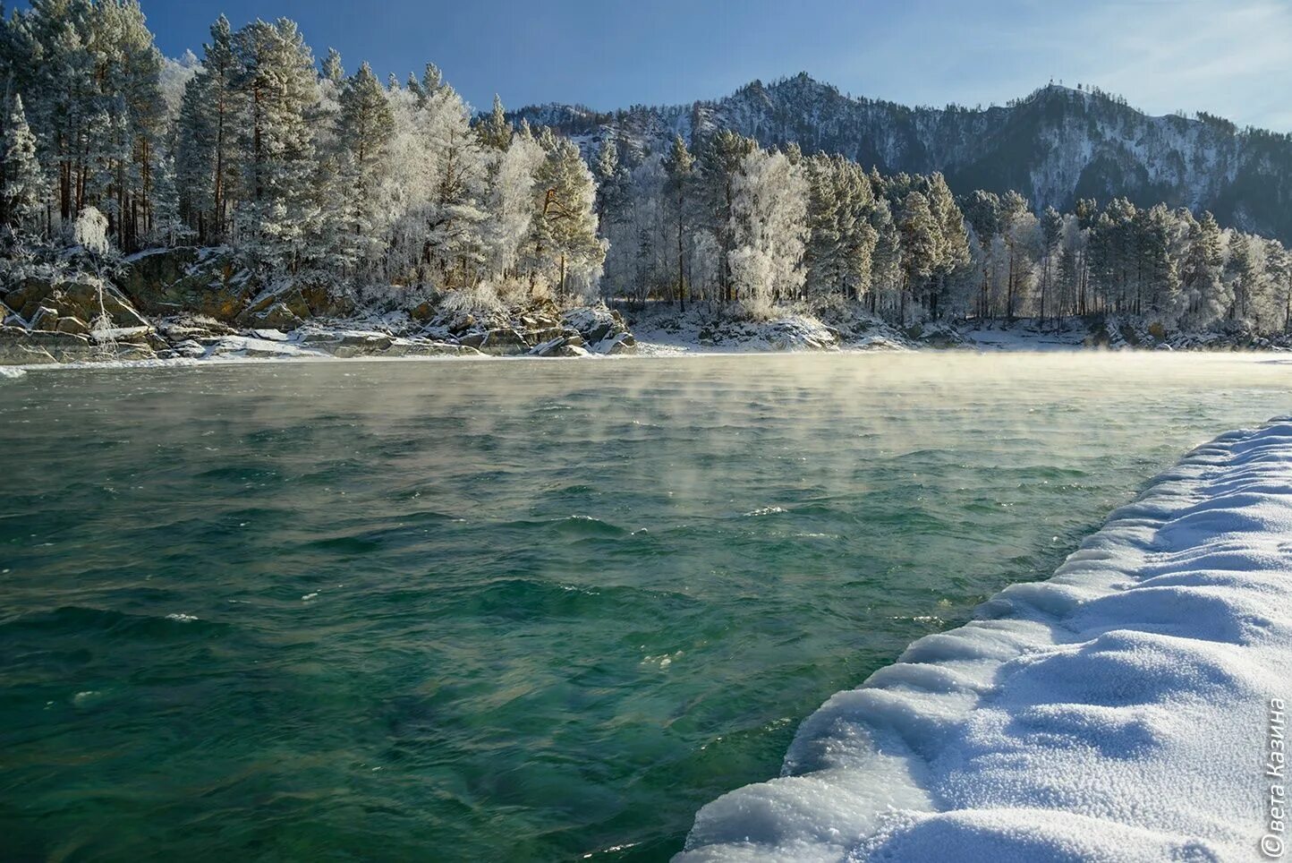 Катунь река зимой фото Katun river in winter by Svetlana Kazina on 500px Россия и Страна