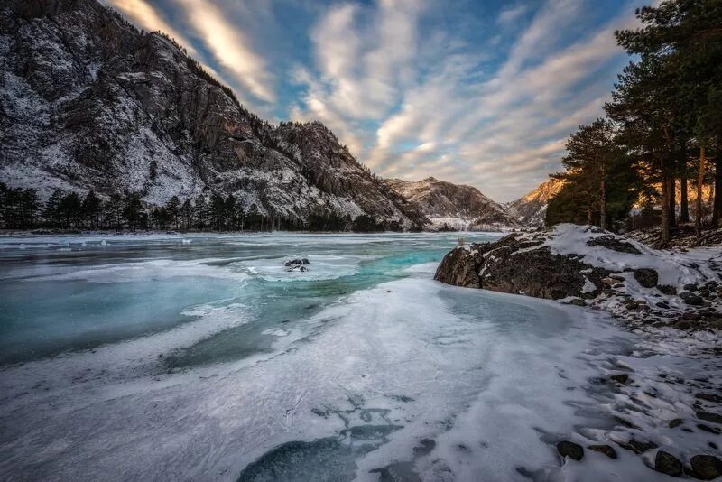 Катунь река зимой фото Natalya - профессиональный фотограф