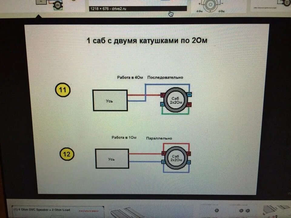 Катушка 2 2 подключение в 1ом Приобрел 2x magnum 15d2 - Lada 21093, 1,5 л, 1999 года автозвук DRIVE2