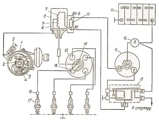 Катушка газ 52 схема подключения мотор заводится и тут же глохнет - Електрообладнання - Український Автоклуб Моск