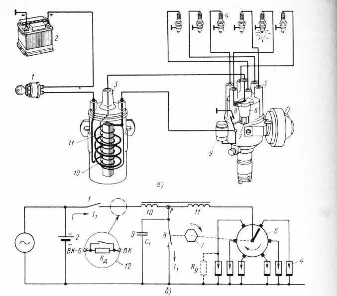 Катушка газ 52 схема подключения Нужна схема зажигания W123 . 102 980 - Электрика и электроника - OLDMERIN