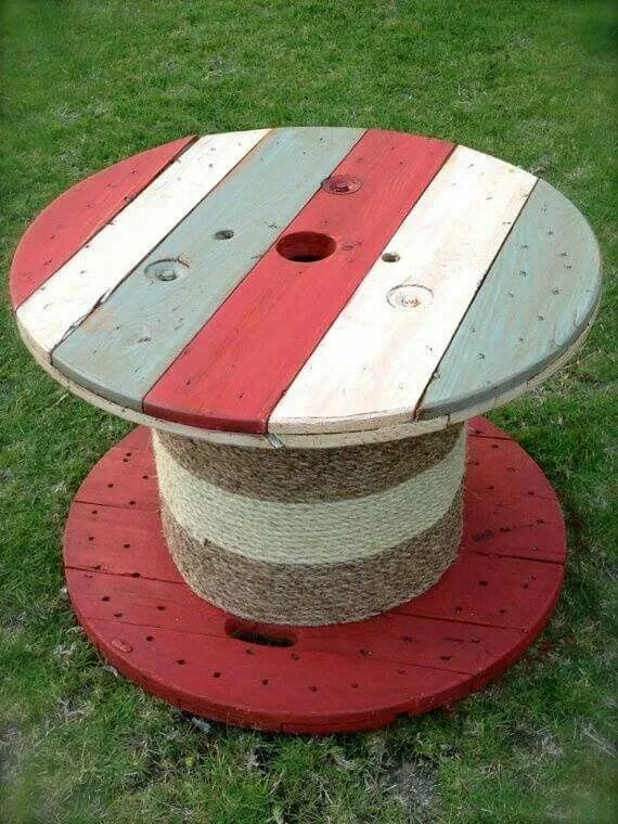 Катушка на даче своими руками Colorido Spool furniture, Wood spool, Wooden spool tables