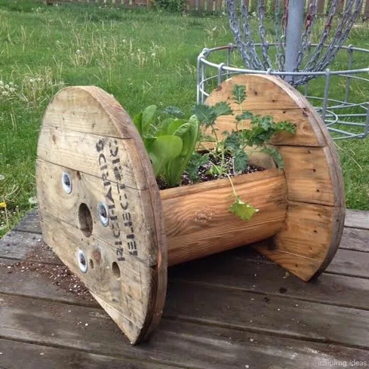 Катушка на даче своими руками Lovelyving Spool furniture, Wooden spool projects, Cable spool furniture