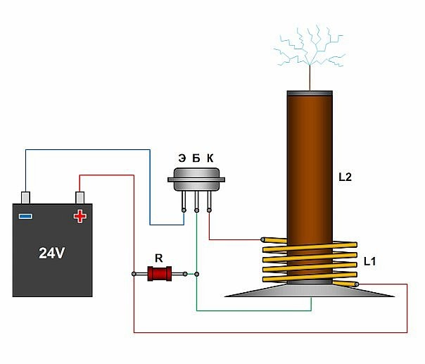 Катушка тесла своими руками в домашних условиях Трасформатор ТЕСЛА ShareMind.info Трансформатор теслы, Электротехника, Электрони