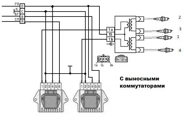 Катушка ваз 2114 схема подключения Подходит ли модуль зажигания от ваз 2114 на ваз 2107 - фото - АвтоМастер Инфо