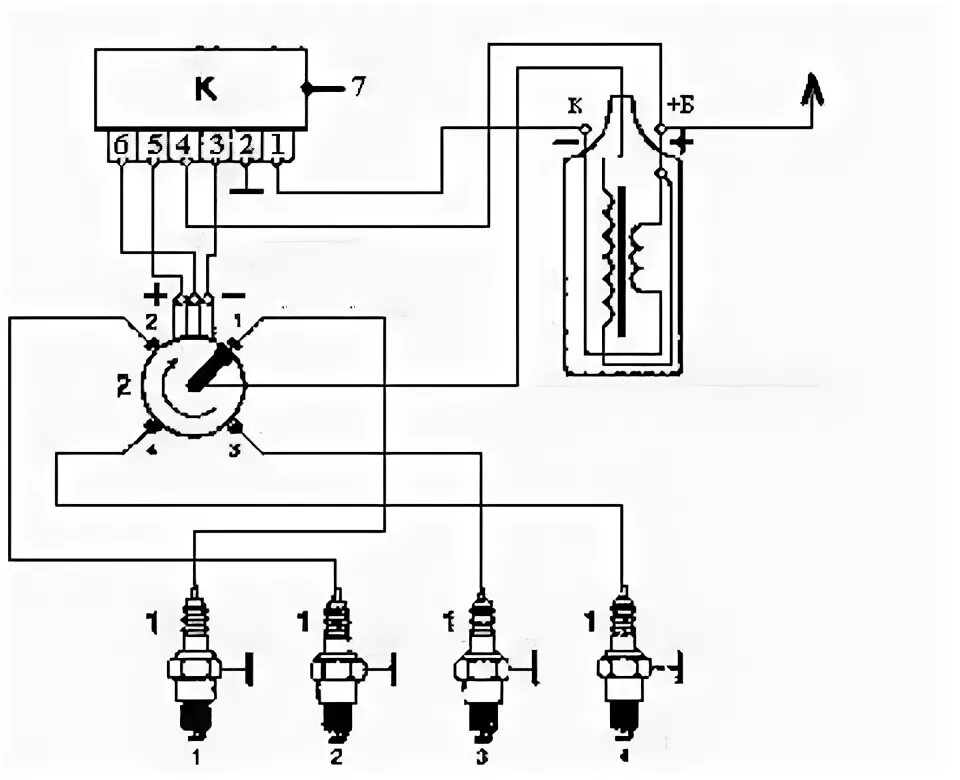 Катушка ваз схема Замена системы зажигания - Opel Kadett E, 1,3 л, 1986 года поломка DRIVE2