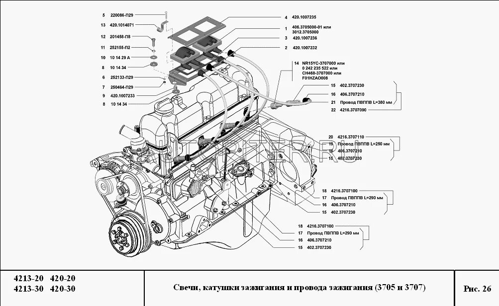 Катушка зажигания 4216 схема подключения кронштейн крепления катушки