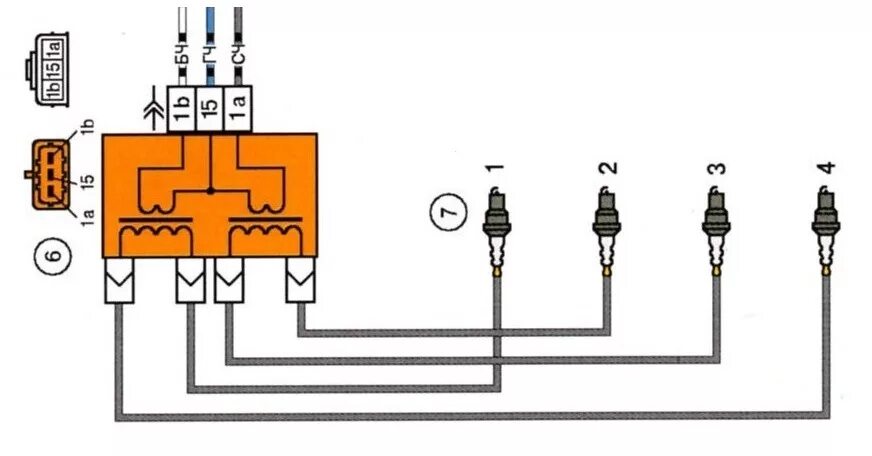 Катушка зажигания cm5e 12a366 cb схема подключения Подражаем Зевсу или молнии под каптом! - Lada 21124, 1,6 л, 2004 года тюнинг DRI