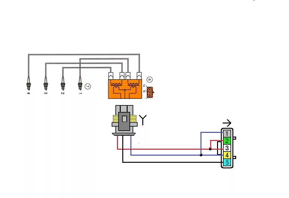 Катушка зажигания гранта 8 схема подключения катушка зажигания 2111 в место 4 ИКЗ - Lada 21124, 1,6 л, 2007 года тюнинг DRIVE