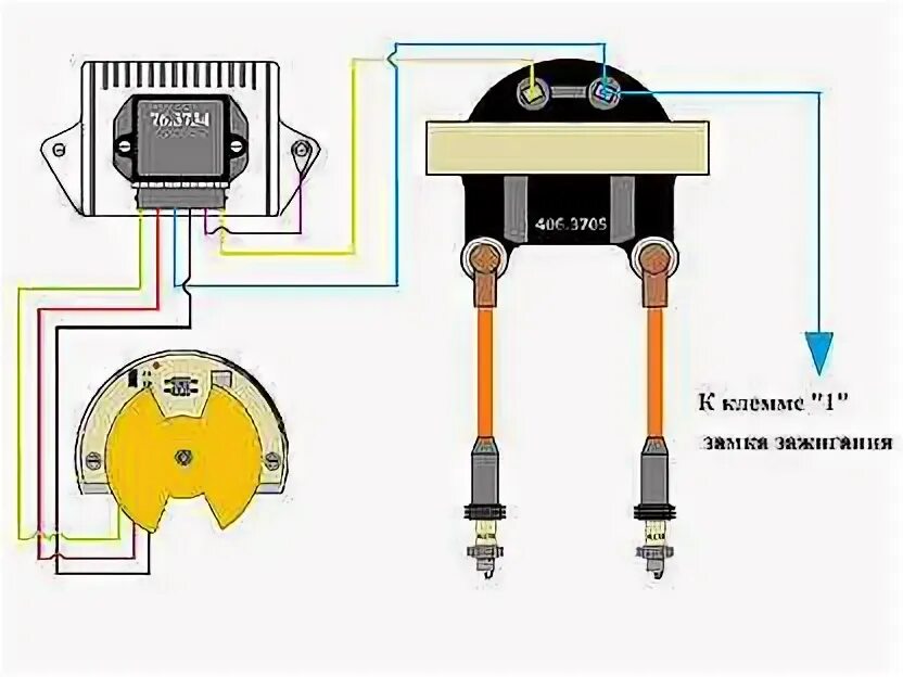 Катушка зажигания иж схемы подключения Схема электронного зажигания иж - Схемы 2