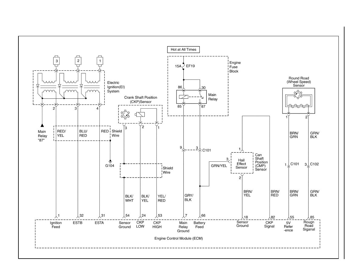 Катушка зажигания матиз подключение Daewoo Matiz (2003 year). Service manual - part 102