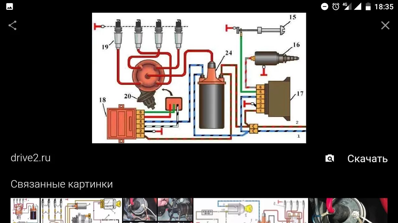 Катушка зажигания москвич схема подключения Безконтактное зажигание - Москвич Святогор, 1,7 л, 1998 года своими руками DRIVE