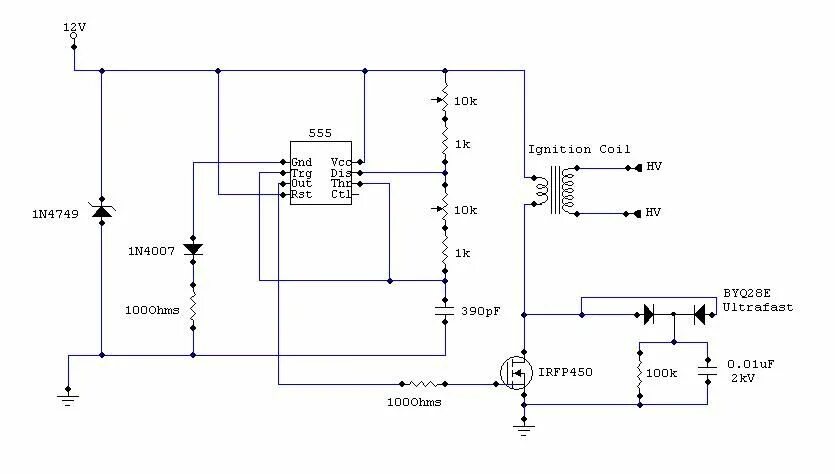 Катушка зажигания своими руками схема inductive - arduino controlled spark plug with ignition coil - Electrical Engine