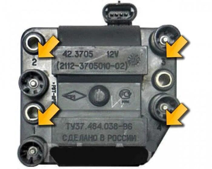Катушка зажигания ваз 2114 порядок подключения Последовательность бронепроводов ваз