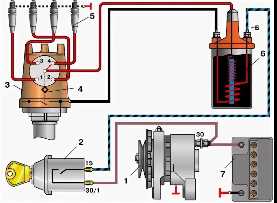 Катушка зажигания ваз схема подключения проводов Блог сообщества Автоэлектрика - DRIVE2