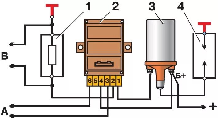Катушка зажигания ваз схема подключения проводов Бесконтактная система зажигания. ВАЗ 2115 (Самара) / 0b80dd
