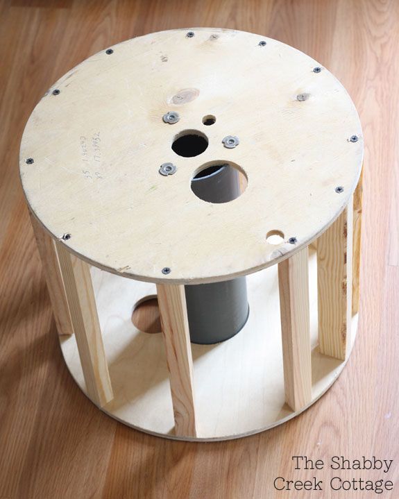 Катушки своими руками в домашних условиях Upcycle idea: Upholstered stool from a cable spool Cable spool, Spool furniture,