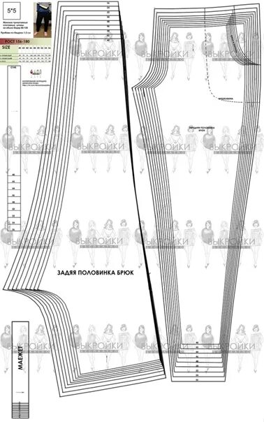 Катя мхитарян выкройки официальный сайт бесплатно ВЫКРОЙКА Женские спортивные штаны зауженные к низу. размеры 40-56 Выкройка дана 
