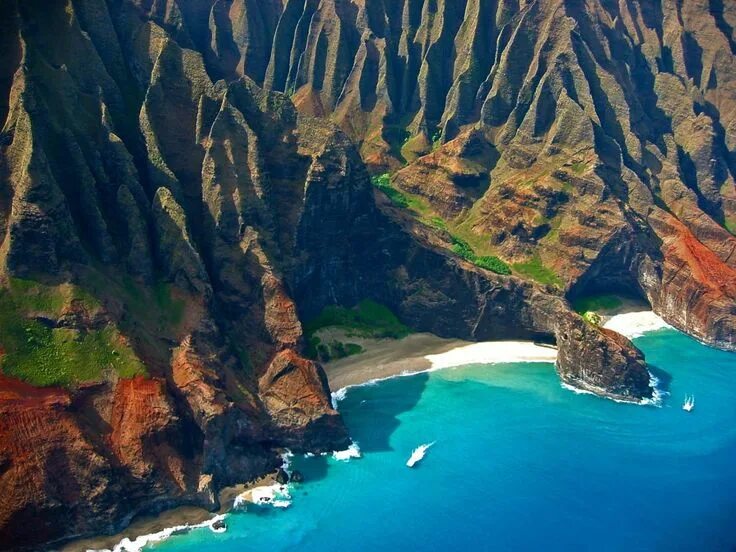 Кауаи остров фото Na'Pali Coast Kauai Places to travel, Places to visit, Places to go