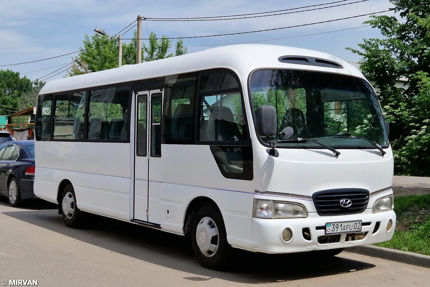 Каунти автобус фото Алматы, Hyundai County Deluxe № 391 AFU 02 - Фото - Автобусный транспорт