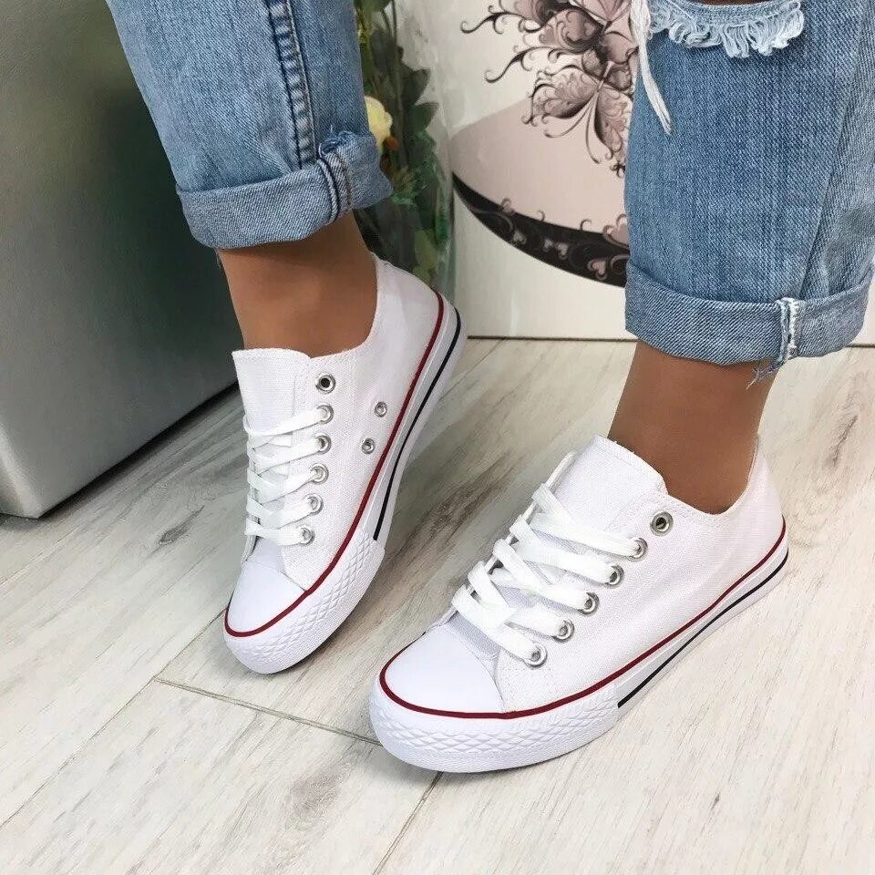 Кеды женские мода Кеды белые converse в наличии, цена 260 грн - купить Спортивная обувь новые - Кл