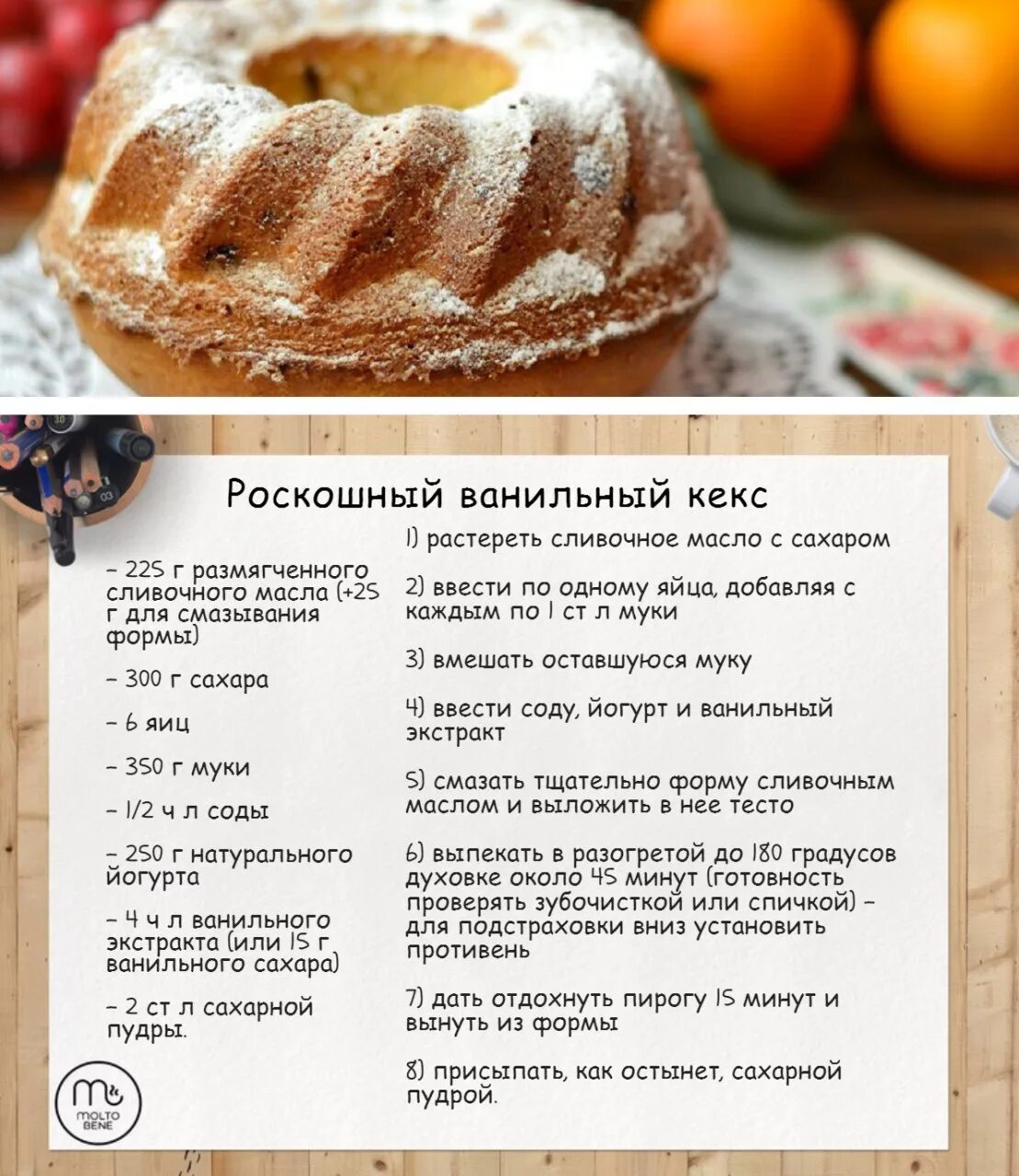Кекс домашний рецепт с фото пошагово Molto Bene Еда и рецепты - Telegram