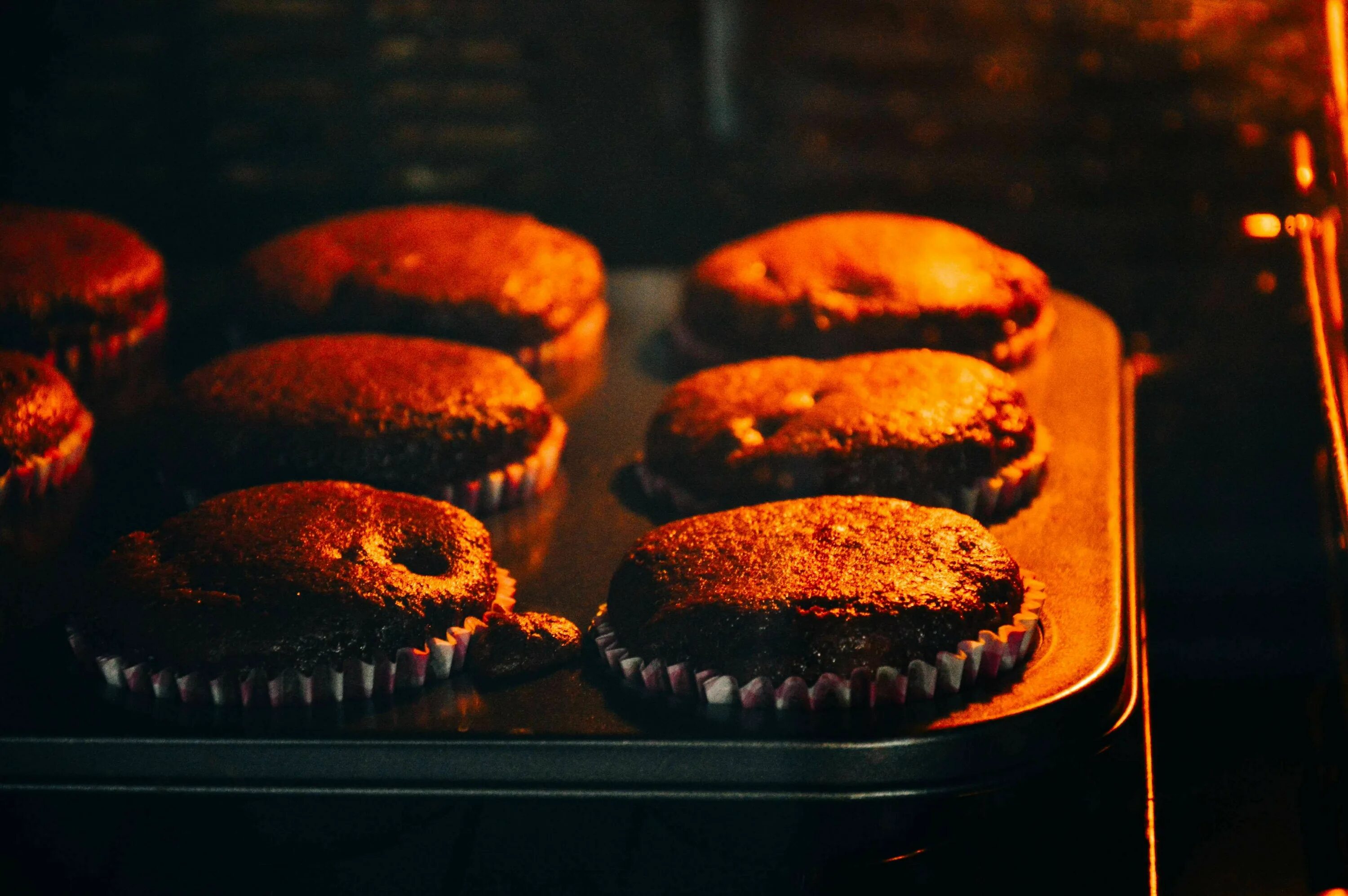 Кексики в духовке фото #baked #baking #cakes #chocolate #confectionery #cupcakes #dessert #food #sweets