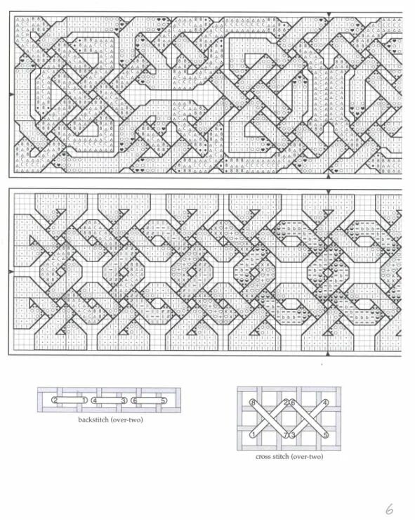 Кельтский узор спицами схемы Gallery.ru / Фото #10 - Закладки в книжки, брелки - mornela Вышитые крестиком за
