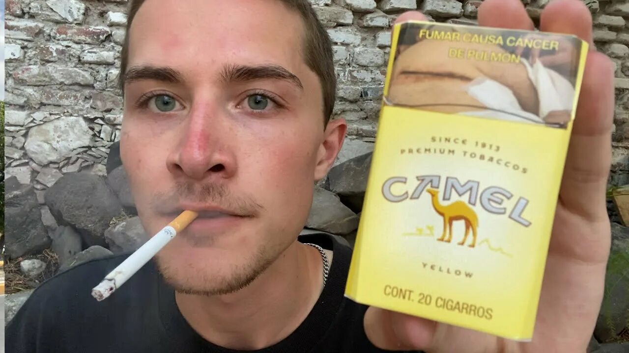 Кемел оригинал желтый фото Smoking a Camel Yellow Cigarette - Review - YouTube