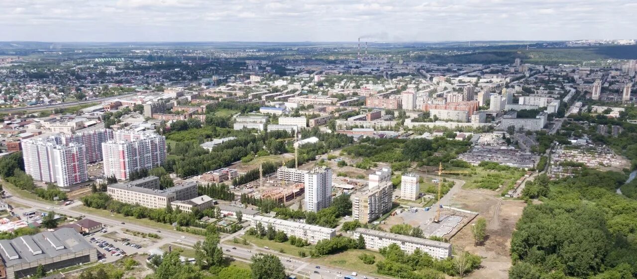 Кемерово фото сверху Новый город кемерово