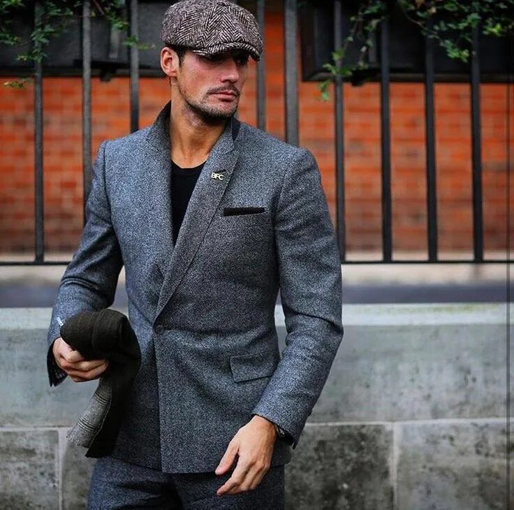 Кепи мужская стиль David James Gandy - Ready for #LCM Day 2, wearing (my design) 'Best of British' 