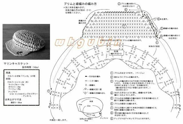 Кепка для игрушки крючком с козырьком схема Вяжем для детишек Записи в рубрике Вяжем для детишек Дневник Anna203 : LiveInter