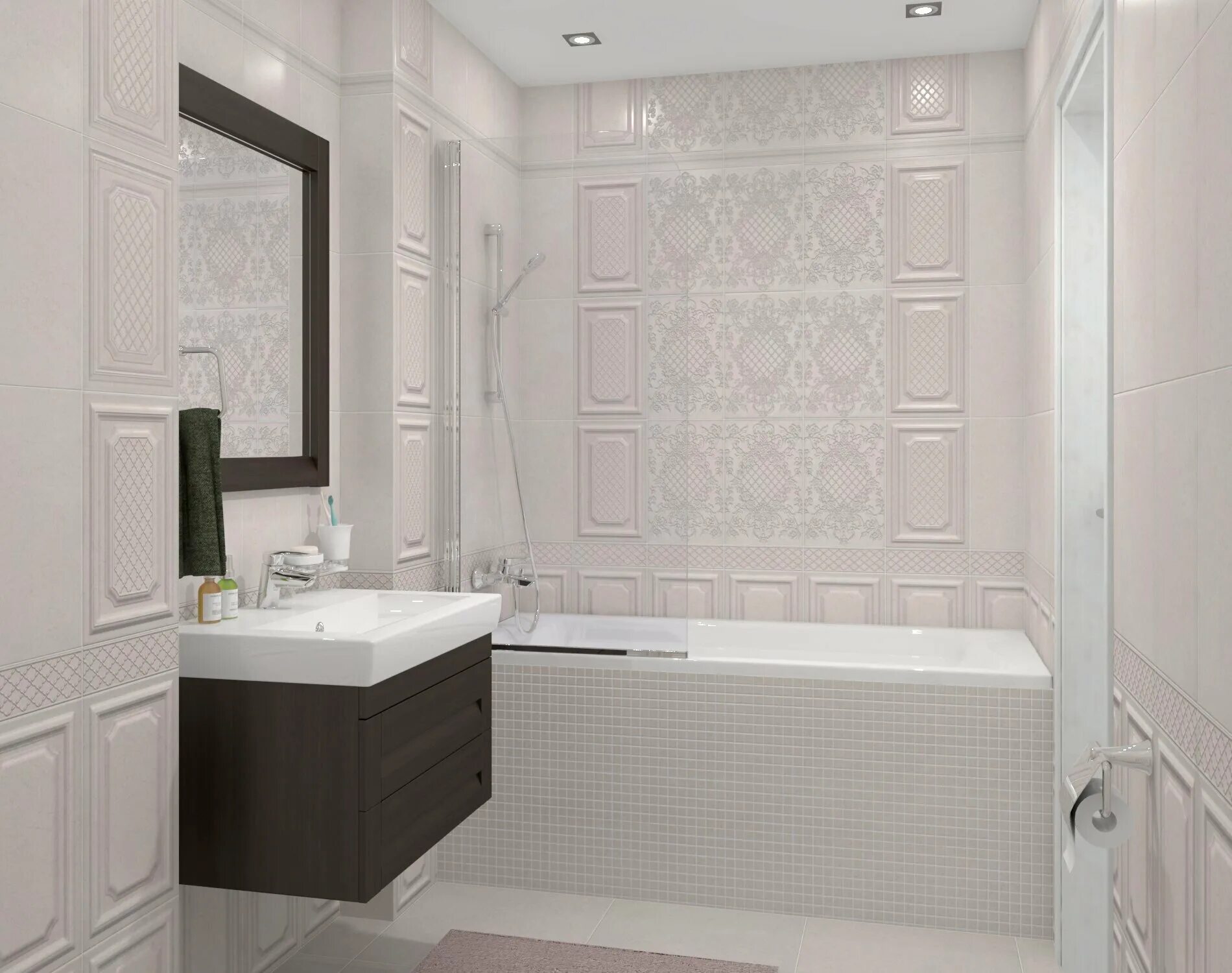 Керама марацци интерьеры ванных комнат фото Плитка из керамогранита KERAMA MARAZZI Сорбонна 50.2х50.2 см 1.51 м² - купить в 