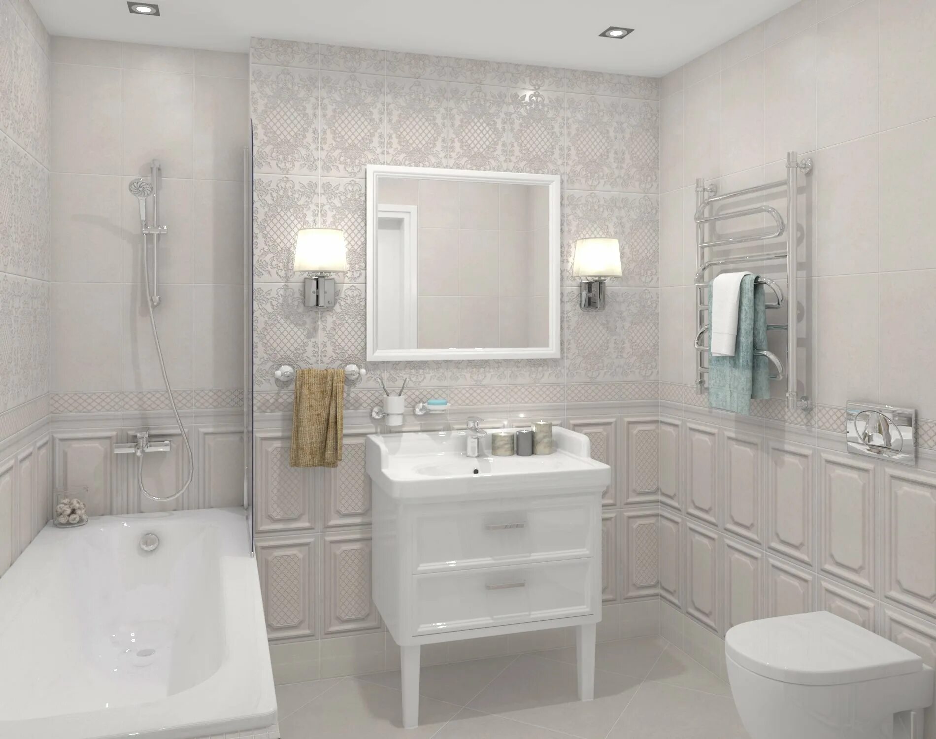 Керама марацци в интерьере фото ванных Коллекция Kerama Marazzi Сорбонна - интернет-магазин Отделкино City