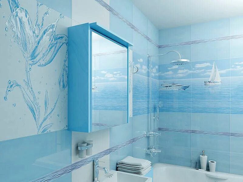 Керамическая плитка ванной фото Astra Calidos Панно (из 2-х плиток) 50х50 плитка Keros Ceramica, Испания - купит
