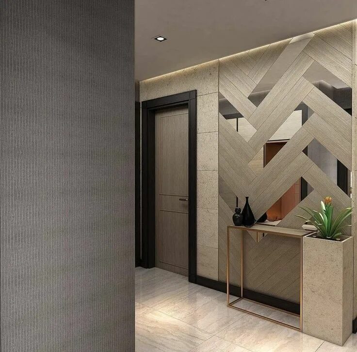 Керамогранит на стену в прихожую фото интерьера Foyer wall design Foyer design, Luxury bedroom design, Ceiling design