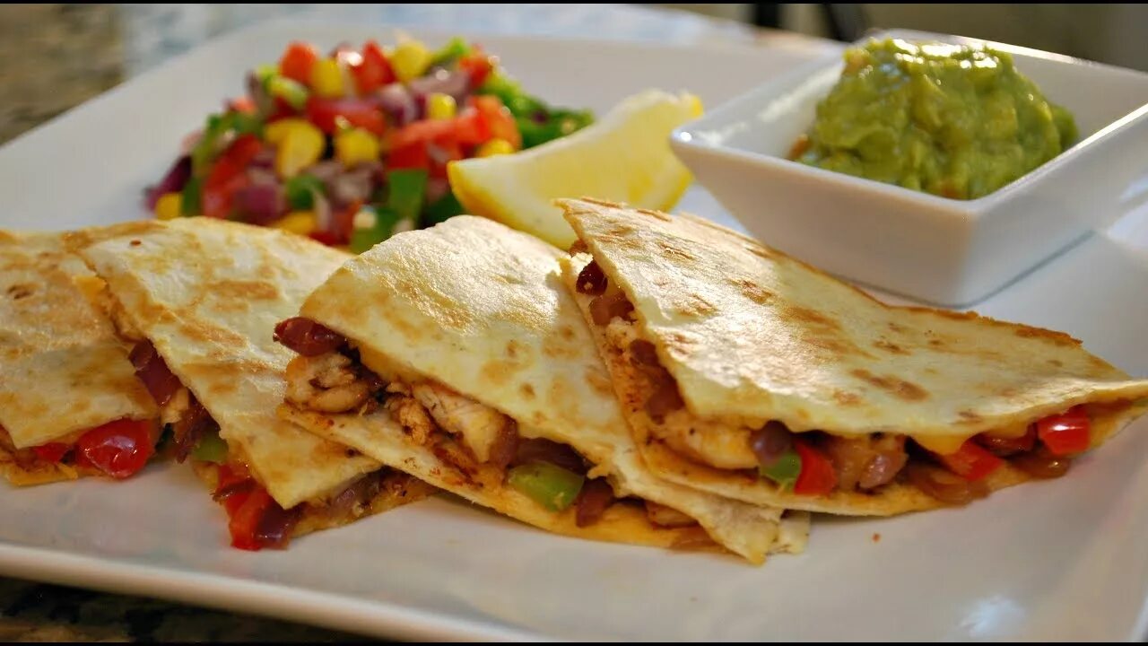 Кесадилья на сковороде рецепт с фото Easy Chicken Quesadilla Recipe - YouTube