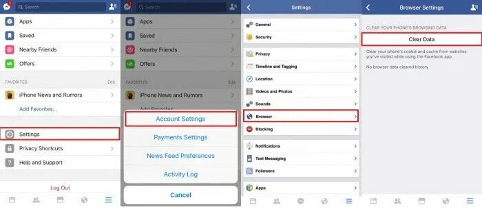 Кэш фото на айфоне Free Ways to Clear Facebook Cache on iPhone Iphone apps, Clean iphone, App cache