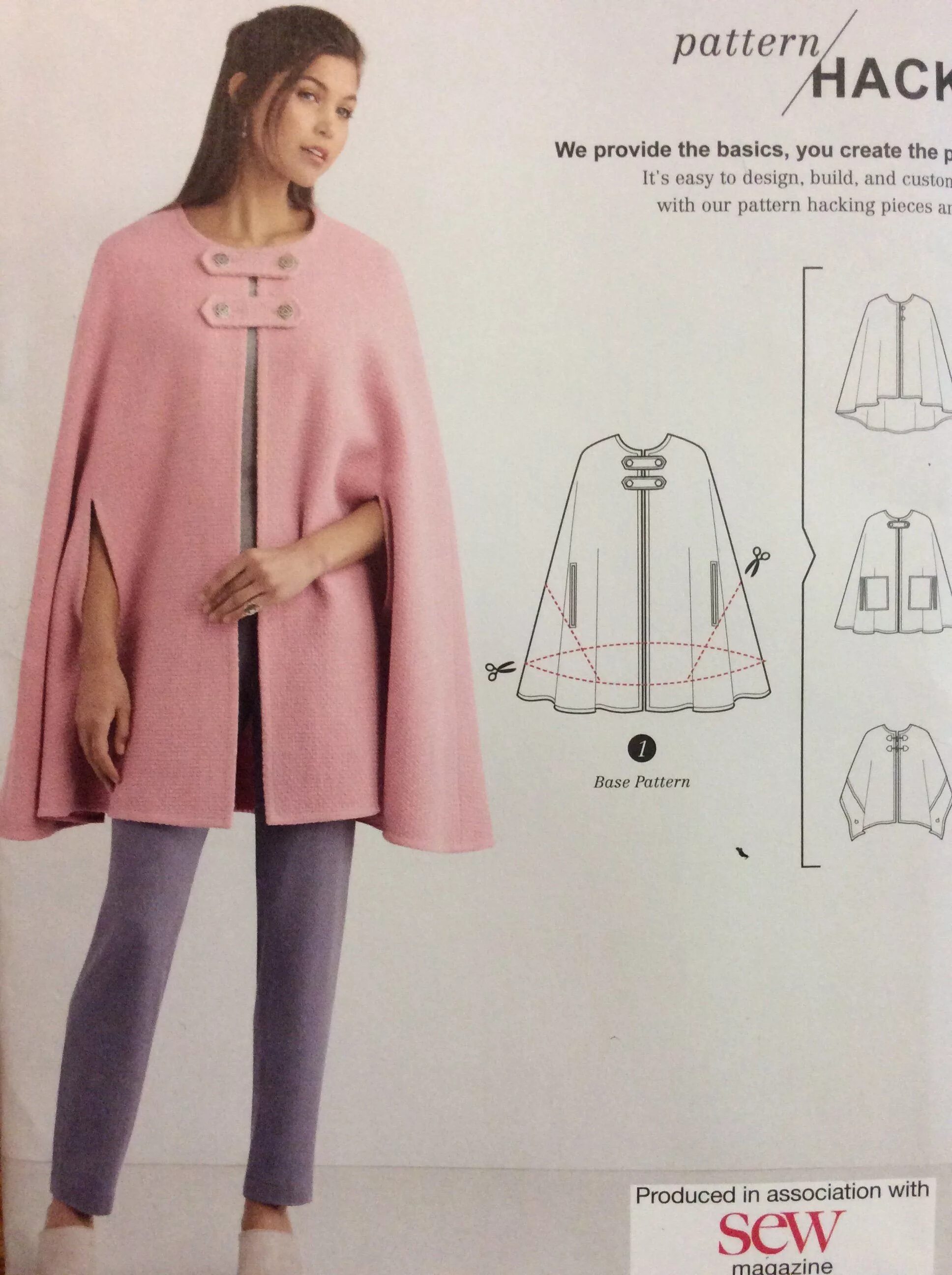 Кейп выкройка Misses' Cape Pattern Simplicity 8473 Size Small Medium Etsy Canada Cape pattern,