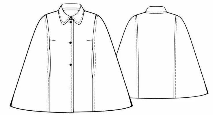 Кейп женский выкройка 21+ Inspired Photo of Cape Sewing Pattern - figswoodfiredbistro.com Coat pattern