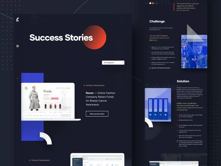 Кейсы дизайн студий Success Stories - Case Study Success stories, Case study, Landing page design