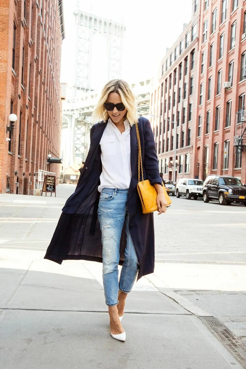 Кэжуал шик стиль женский Boyfriend Jeans for Women Fashion, Style, White shirt and blue jeans